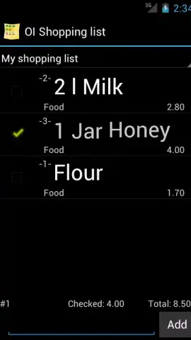 OI Shopping list скриншот 4