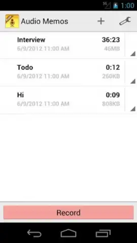 Audio Memos скриншот 4