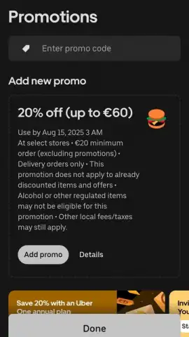 Uber Eats скриншот 10