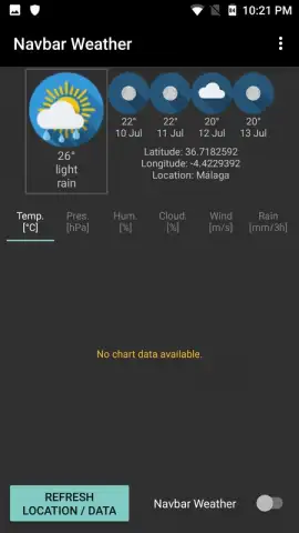 Navbar Weather скриншот 6