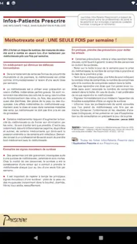 Application Prescrire скриншот 4