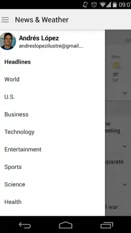 Google News and Weather скриншот 1