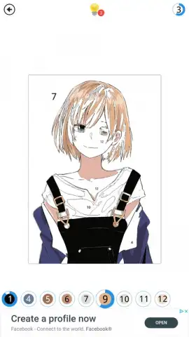 Anime - Paint by Numbers скриншот 1