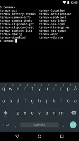 Termux:API скриншот 2