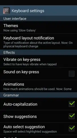 GalaxyKeyboard скриншот 2