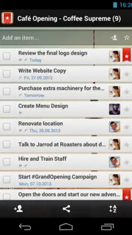 Wunderlist скриншот 2
