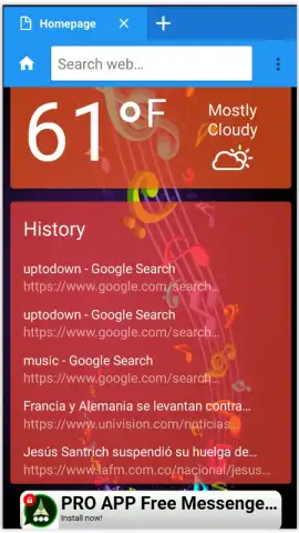 Goo Internet Browser скриншот 3