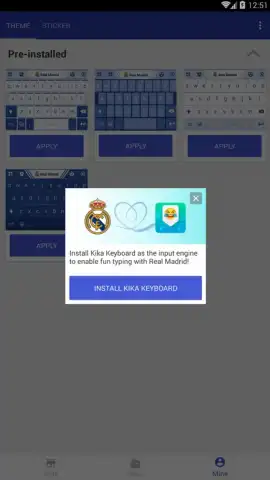 Real Madrid Kika Keyboard скриншот 4