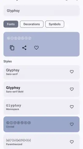 Glyphsy – Stylish Keyboard скриншот 6