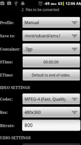 Video Converter Android скриншот 3