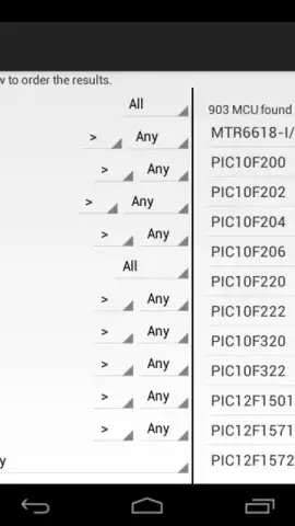 PICmicro Database скриншот 8