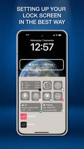 Lock Screen iOS 16 скриншот 5