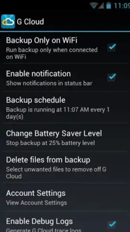 G Cloud Backup скриншот 7