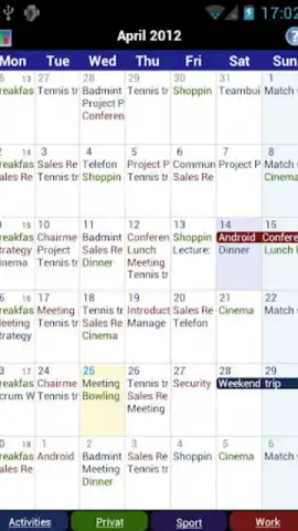 Business Calendar скриншот 3