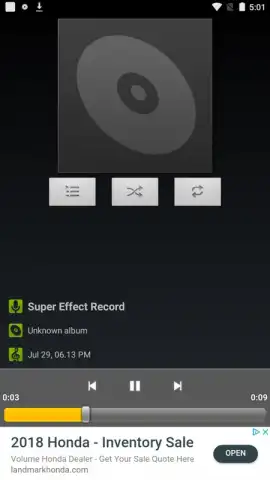 Default Music Player скриншот 4