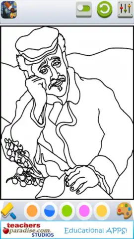 Vincent van Gogh Coloring Book скриншот 10