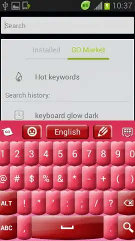 Pink Keyboard Hearts Glow скриншот 4