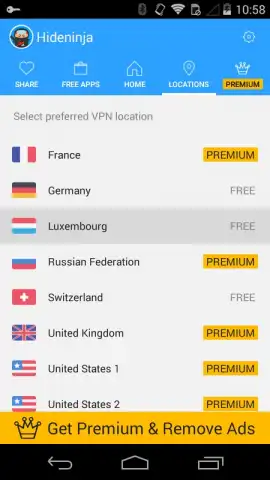 Hideninja Free VPN скриншот 2