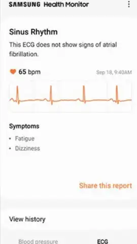 Samsung Health Monitor скриншот 1