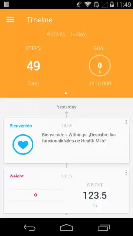 Withings Health Mate скриншот 2