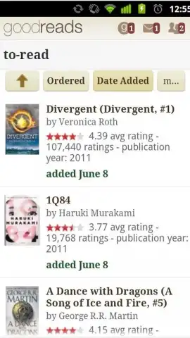 Goodreads скриншот 3