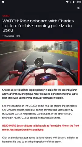 Official F1 ® App скриншот 20