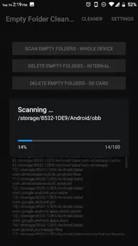Empty Folder Cleaner скриншот 7