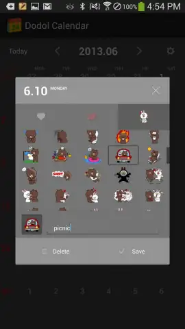 dodol Calendar Widget скриншот 2