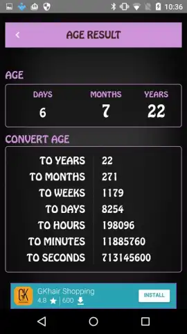 Age Calculator offline pro скриншот 4