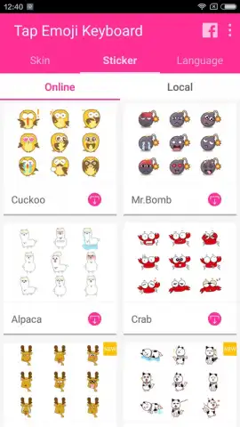 Tap Emoji Keyboard скриншот 7