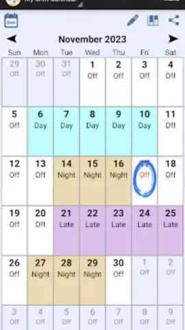 Shift Schedule скриншот 4