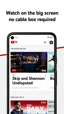 YouTube TV скриншот 4