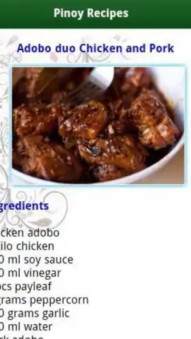 Pinoy Food Recipes скриншот 5