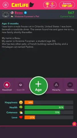 CatLife: BitLife Cats скриншот 1