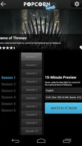 Popcorn Time скриншот 5