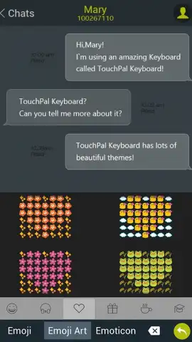Android L Lime TouchPal Theme скриншот 1