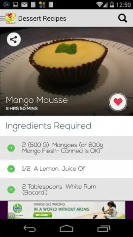 Dessert Recipes Free скриншот 1