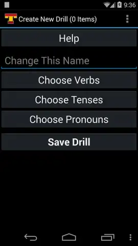 Spanish Verb Trainer скриншот 1