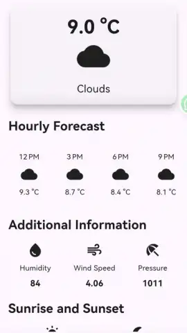 Weather Forecast App скриншот 1