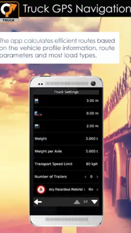 Aponia Truck Navigation скриншот 2