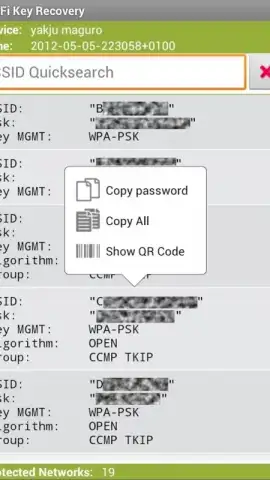 WiFi Key Recovery скриншот 2