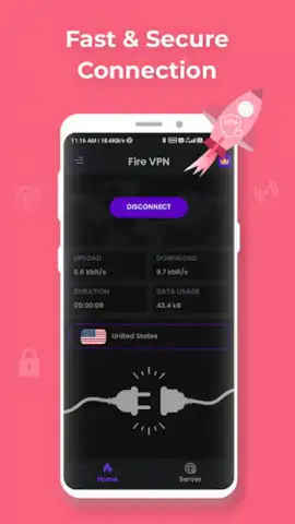Fire VPN - Vpn Proxy Browser скриншот 3