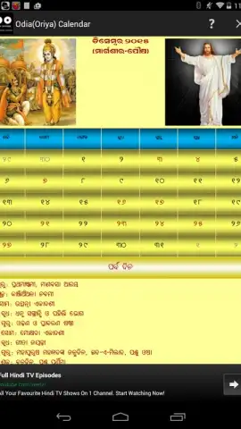 Odia(Oriya) Calendar скриншот 1