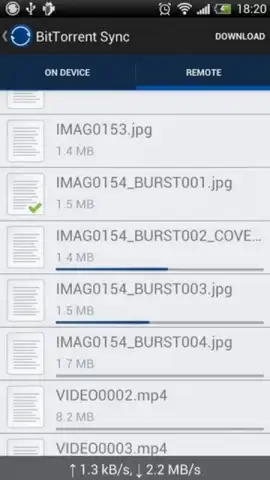 BitTorrent Sync скриншот 2