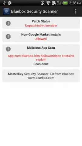 Bluebox Security Scanner скриншот 3