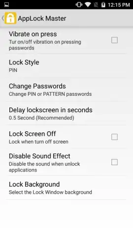 AppLock Master скриншот 4