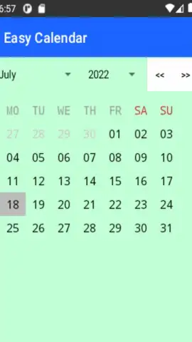 Easy Calendar скриншот 4
