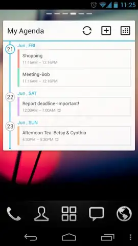 GO Calendar Widget скриншот 8