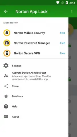 Norton App Lock скриншот 3