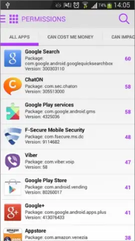 F-Secure App Permissions скриншот 2